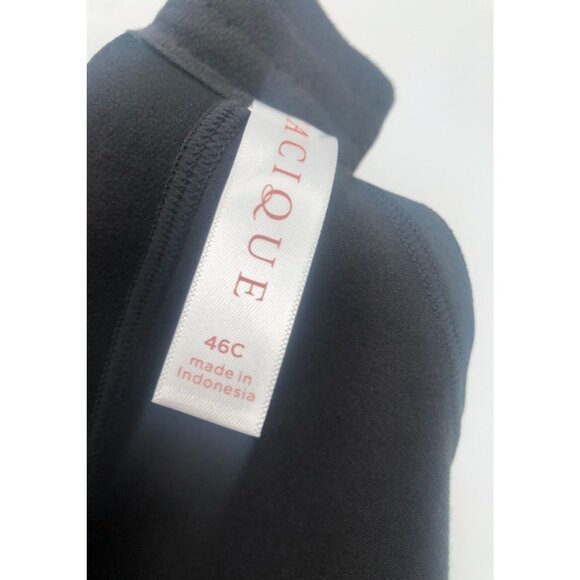 Cacique Lane Bryant Cotton Scoop Neck Lightly Lined No-Wire Bra Polka Dot 46C - Picture 10 of 11